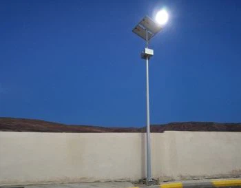 9M 80W haute luminosité Lampadaires solaires